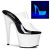 Pleaser - ADORE702UV Mules à talons - Chaussures de pole dance - Transparent/Transparent Product image